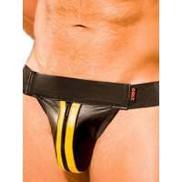 Colt Leather Zip Jock - Yellow