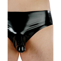 Fetisso Slip with Condom Underwear Black