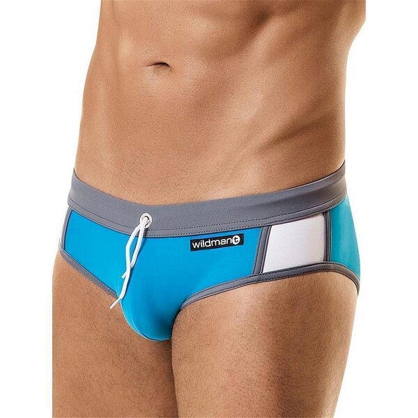 WildmanT Titan Brief with Cock Ring Swimwear Blue L