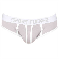 Sport Fucker Slapshot Brief Underwear White/Grey