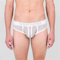 Sport Fucker Slapshot Brief Underwear White/Grey