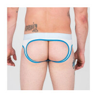 Sport Fucker Hooker Open Brief Underwear White/Blue