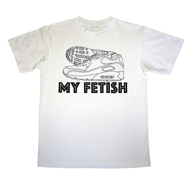 SneaxNSox - T-Shirt "MY FETISH" - weiß