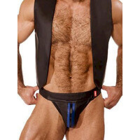 Colt Leather Zip Jock - Blue