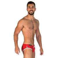 Mister B URBAN Long Beach Swim Brief Red