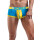 Male Power Attacker Mini Short Trunk Boxer blau/gelb