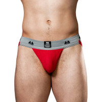 MM Original Edition Jockstrap - Taillenband 5 cm/2 - rot/grau L