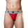 MM Original Edition Jockstrap - Taillenband 5 cm/2 - rot/grau L
