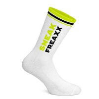 Sneak Freaxx Black Yellow Neon Socks White One Size