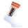 Sneak Freaxx Big Stripe Orange Neon Socks White One Size