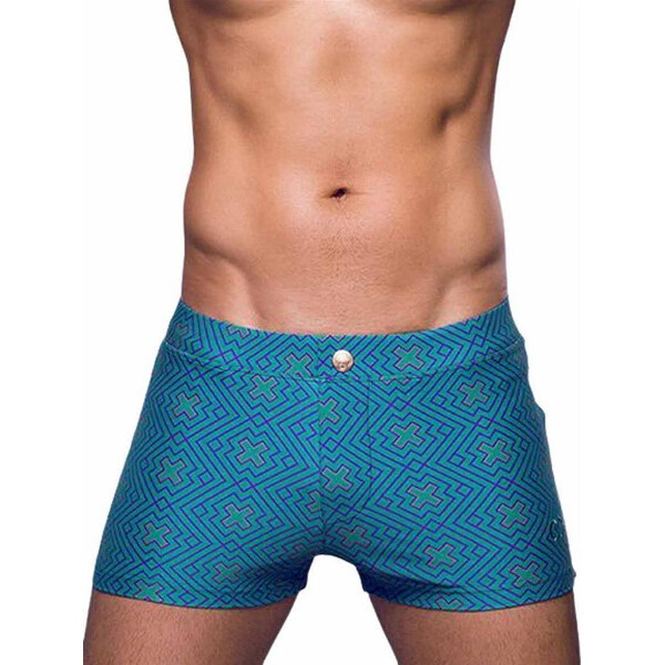 2Eros Print Bondi Bar Beach Swim Trunks Jade