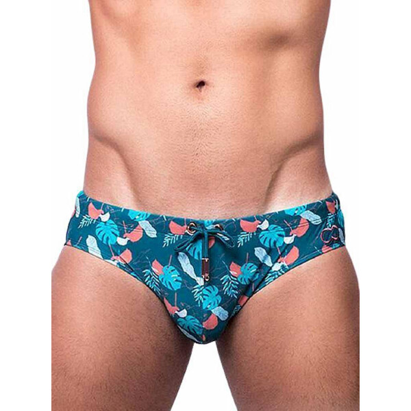 2Eros Monstera Print Schwimmshorts