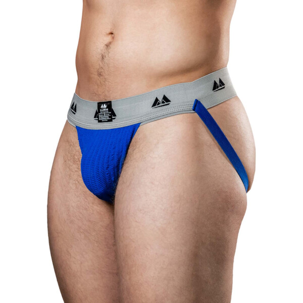 MM The Original Jockstrap Underwear Royal/Grey 2 inch L