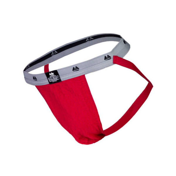 MM The Original Jockstrap Underwear Scarlet/Grey 1 inch L