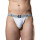 MM The Original Swimmer/Jogger Jockstrap Underwear White/Grey 1 inch