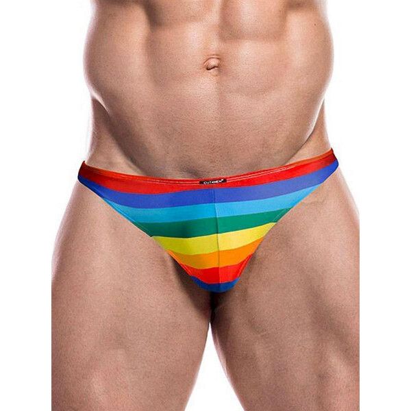 CUT4MEN Thong Unterwäsche Regenbogen