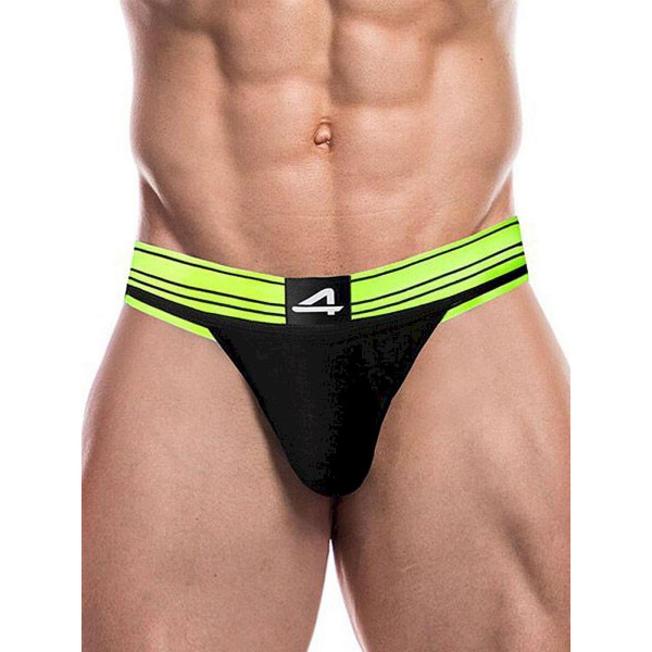 Cut4Men Rugby Jockstrap Underwear Neon Green