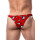 Cut4Men Brazilian Brief Underwear Red/Hearts