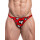 Cut4Men Brazilian Brief Underwear Red/Hearts M