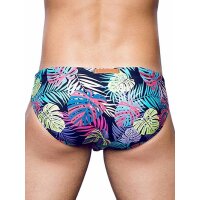 2Eros Print Swimwear Brief Monstera Black