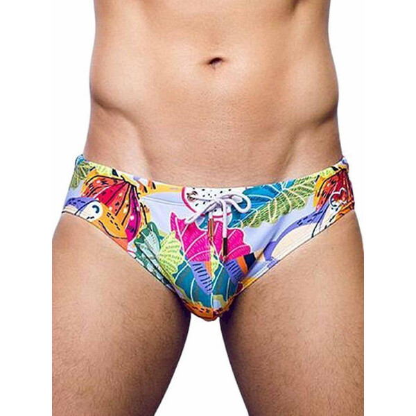 2Eros Print Swimwear Brief Aves Purple