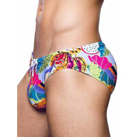 2Eros Print Swimwear Brief Aves Purple