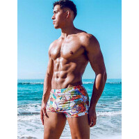 2Eros Print Bondi Bar Beach Swim Trunks Aves Purple (Series 2)