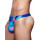 2Eros Print Swim Thong V80 Kai Blue XL