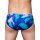 2Eros Print Swim Briefs V10 Kai Blue