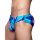 2Eros Print Swim Briefs V10 Kai Blue