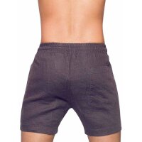 2Eros Breezy Classic Linen Shorts Dark Gray
