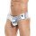 C4M High Cut Cheeky Brief Underwear SilverSkai