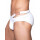 2Eros BLK Double Strap Swim Brief V20 White