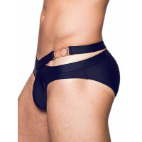 2Eros BLK Double Strap Swim Brief V20 Black