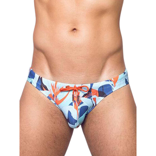 2Eros V20 Signature Print Swim Brief Swimwear Caribbean Twist