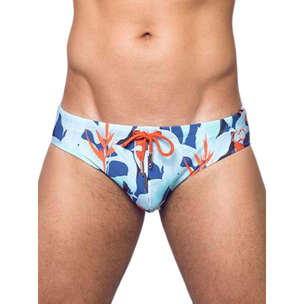 2Eros Print Swim Briefs V10 Caribbean Twist