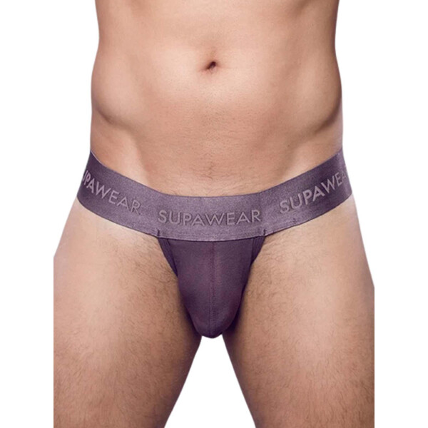 Supawear Ribbed Thong Underwear Peppercorn