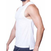 Supawear Solid And Mesh Tank Top White