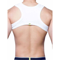 Supawear Ribbed Slashed Cropped Top White