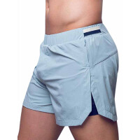 Supawear High Split Shorts Loose Fit Grey Harbour