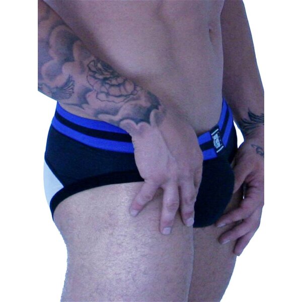 GB2 Gavin Brief Underwear Black/White/Royal