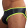 Rude Rider Neoprene Brief Open Back Bottoms Black/Yellow