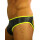 Rude Rider Neoprene Brief Open Back Bottoms Black/Yellow