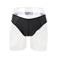 Rude Rider Neoprene Brief Open Back Bottoms Black