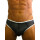 Rude Rider Neoprene Brief Open Back Bottoms Black/White