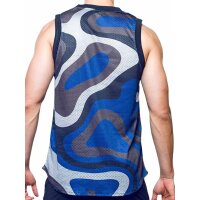 Supawear Mesh Jersey Tank Top Blue Print Combo