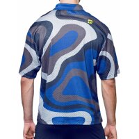 Supawear Short Sleeve Mesh Shirt Blue Combo Print