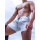 Supawear Full Lined Mesh Shorts Tight Fit Light Grey