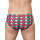 2Eros Print V20 Swim Briefs Swimwear Retro Red