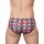 2Eros Print V10 Swim Brief Retro Red